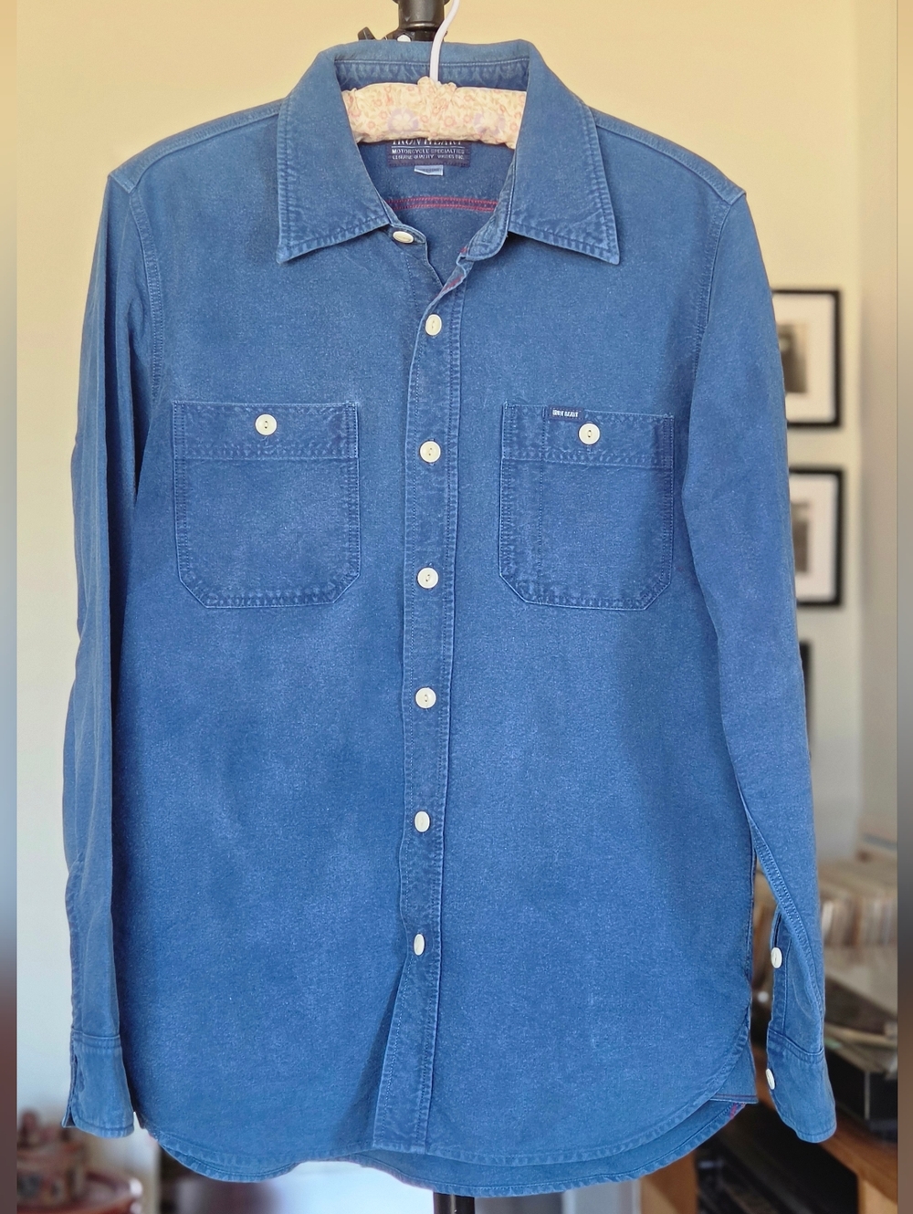 Iron Heart Selvedge Cotton Indigo Workshirt